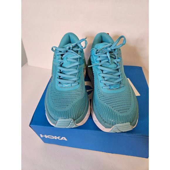 HOKA One One egg shell blue shoes.Size 7. - Picture 2 of 4